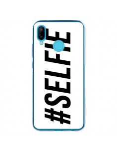 Coque Huawei P20 Lite Hashtag Selfie Blanc Horizontal -...