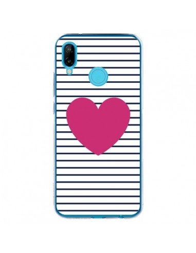 Coque Huawei P20 Lite Coeur Traits Marin - Jonathan Perez