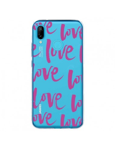 Coque Huawei P20 Lite Love Love Love Amour Transparente - Dricia Do