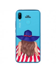 Coque Huawei P20 Lite Beah Girl Fille Plage Transparente...