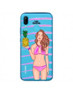Coque Huawei P20 Lite Malibu Ananas Plage Ete Rose...