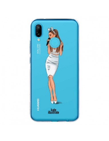 Coque Huawei P20 Lite Ice Queen Ariana Grande Chanteuse Singer Transparente - kateillustrate