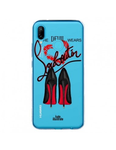 Coque Huawei P20 Lite The Devil Wears Shoes Demon Chaussures Transparente - kateillustrate