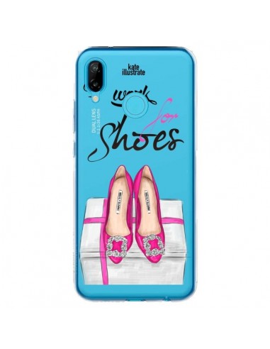 Coque Huawei P20 Lite I Work For Shoes Chaussures Transparente - kateillustrate