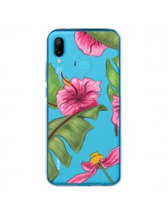 Coque Huawei P20 Lite Tropical Leaves Fleurs Feuilles...