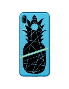 Coque Huawei P20 Lite Ananas Noir Transparente -...