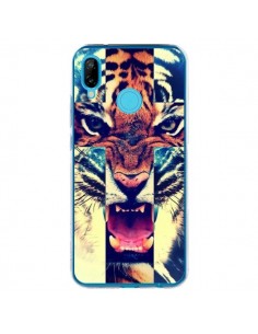 Coque Huawei P20 Lite Tigre Swag Croix Roar Tiger - Laetitia
