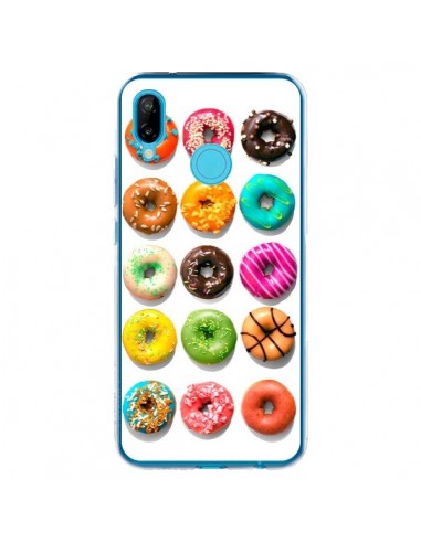 Coque Huawei P20 Lite Donuts Multicolore Chocolat Vanille - Laetitia