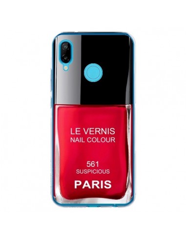 Coque Huawei P20 Lite Vernis Paris Suspicious Rouge - Laetitia