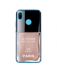 Coque Huawei P20 Lite Vernis Paris Frenzy Beige - Laetitia