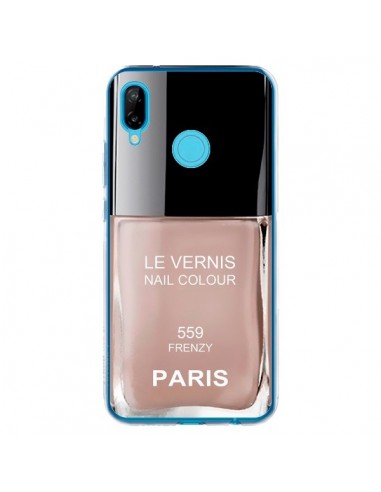 Coque Huawei P20 Lite Vernis Paris Frenzy Beige - Laetitia