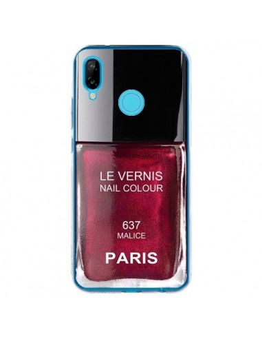 Coque Huawei P20 Lite Vernis Paris Malice Violet - Laetitia