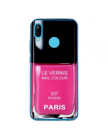 Coque Huawei P20 Lite Vernis Paris Riviera Rose - Laetitia