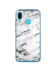 Coque Huawei P20 Lite Marbre Marble Blanc White - Laetitia