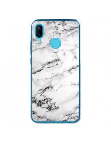 Coque Huawei P20 Lite Marbre Marble Blanc White - Laetitia