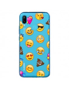 Coque Huawei P20 Lite Emoticone Emoji Transparente -...