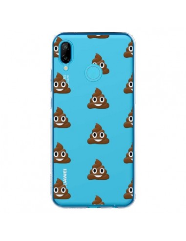 Coque Huawei P20 Lite Shit Poop Emoticone Emoji Transparente - Laetitia