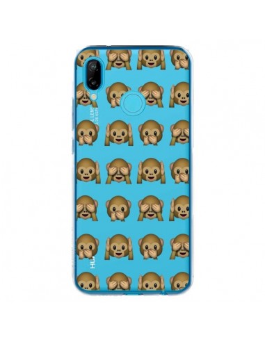 Coque Huawei P20 Lite Singe Monkey Emoticone Emoji Transparente - Laetitia