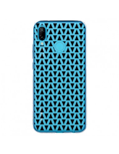 Coque Huawei P20 Lite Triangles Romi Azteque Noir Transparente - Laetitia