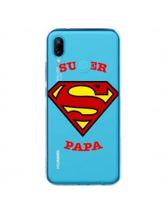 Coque Huawei P20 Lite Super Papa Transparente - Laetitia
