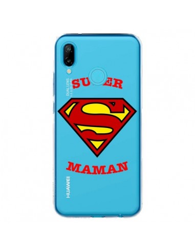 Coque Huawei P20 Lite Super Maman Transparente - Laetitia