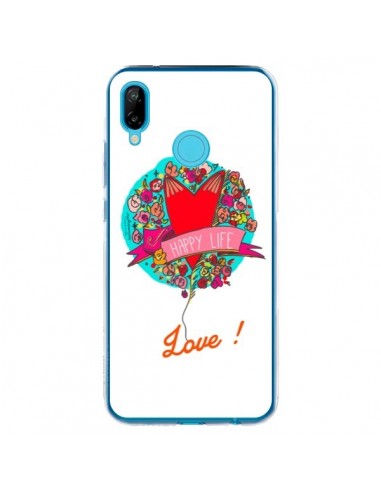 Coque Huawei P20 Lite Love Happy Life - Leellouebrigitte