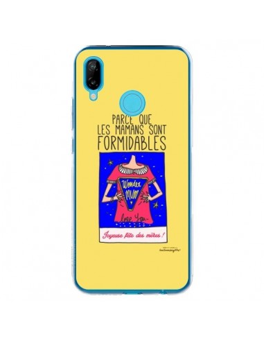 Coque Huawei P20 Lite Parce que les mamans sont formidables Fête des Mères - Leellouebrigitte