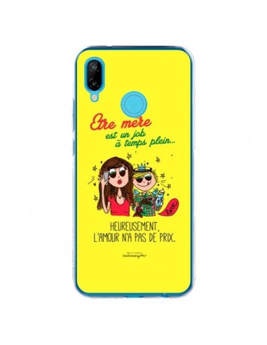 Coque Huawei P20 Lite Etre mère est un job à plein temps Fête des Mères - Leellouebrigitte