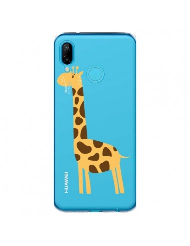 Coque Huawei P20 Lite Girafe Giraffe Animal Savane Transparente - Petit Griffin