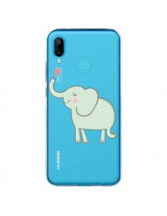 Coque Huawei P20 Lite Elephant Elefant Animal Coeur Love...