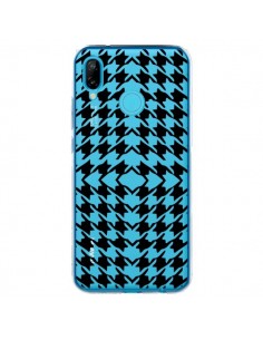 Coque Huawei P20 Lite Vichy Carre Noir Transparente -...