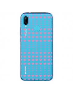 Coque Huawei P20 Lite Coeurs Heart Love Amour Rose...