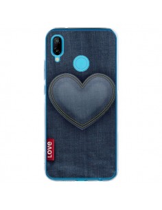 Coque Huawei P20 Lite Love Coeur en Jean - Lassana