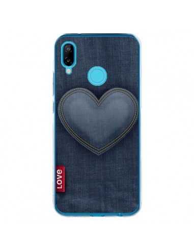 Coque Huawei P20 Lite Love Coeur en Jean - Lassana