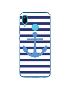 Coque Huawei P20 Lite Ancre Voile Marin Navy Blue - Mary...