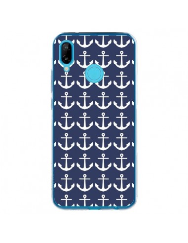 Coque Huawei P20 Lite Ancre Marin Bleu Anchors Navy - Mary Nesrala