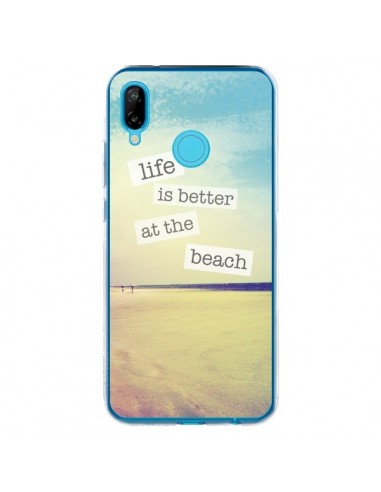 Coque Huawei P20 Lite Life is better at the beach Ete Summer Plage - Mary Nesrala