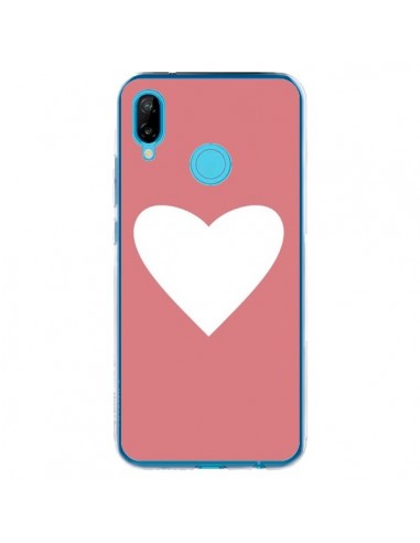 Coque Huawei P20 Lite Coeur Corail - Mary Nesrala