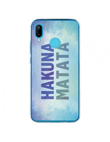 Coque Huawei P20 Lite Hakuna Matata Roi Lion Bleu - Mary Nesrala