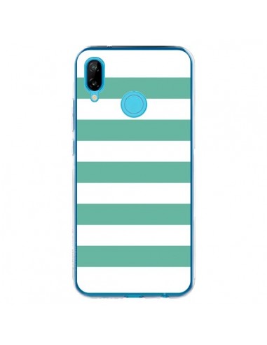 Coque Huawei P20 Lite Bandes Mint Vert - Mary Nesrala
