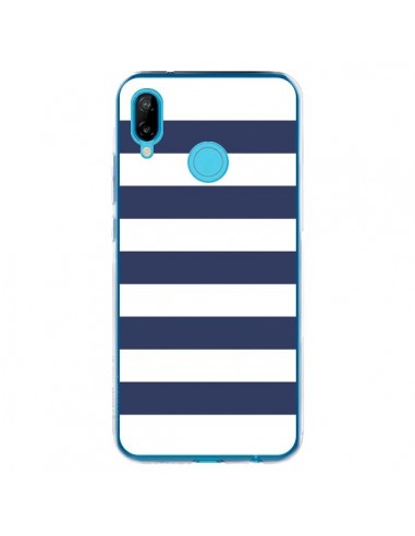 Coque Huawei P20 Lite Bandes Marinières Bleu Blanc Gaultier - Mary Nesrala