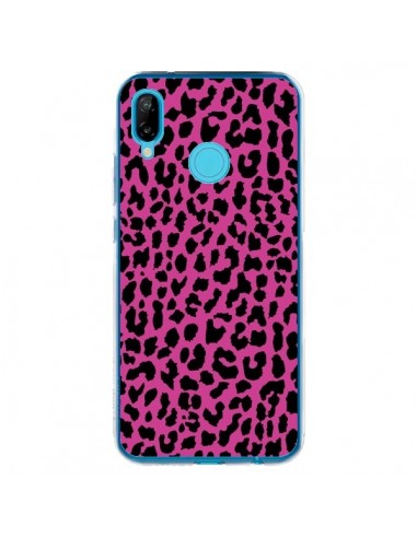 Coque Huawei P20 Lite Leopard Rose Pink Neon -...