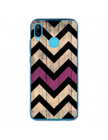 Coque Huawei P20 Lite Chevron Vintage Bois Wood - Mary Nesrala