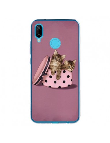 Coque Huawei P20 Lite Chaton Chat Kitten Boite Pois - Maryline Cazenave