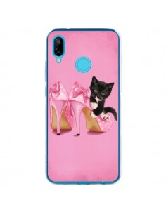 Coque Huawei P20 Lite Chaton Chat Noir Kitten Chaussure...