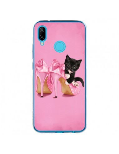 Coque Huawei P20 Lite Chaton Chat Noir Kitten Chaussure Shoes - Maryline Cazenave