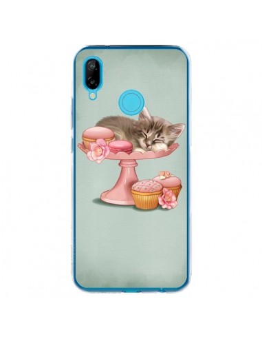 Coque Huawei P20 Lite Chaton Chat Kitten Cookies Cupcake - Maryline Cazenave