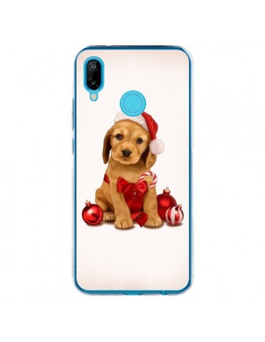 Coque Huawei P20 Lite Chien Dog Pere Noel Christmas Boules Sapin - Maryline Cazenave