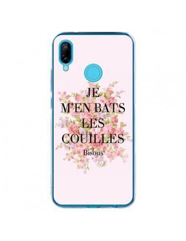 Coque Huawei P20 Lite Je m'en bats les couilles Bisous - Maryline Cazenave