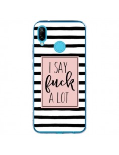 Coque Huawei P20 Lite Say Fuck A Lot Bandes - Maryline...